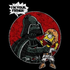 Camiseta Homer Simpsons Darth Vader e Luke 100% Algodão - comprar online