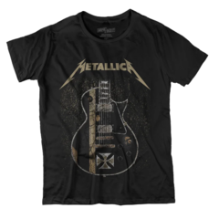 Camiseta Banda Metallica Guitarra