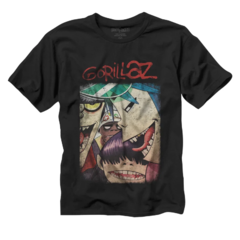 Camiseta de Banda Gorillaz 100% Algodão