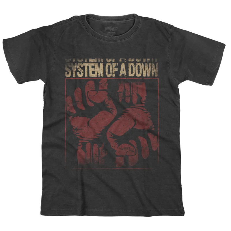 Camiseta System Of Down 100% Algodão