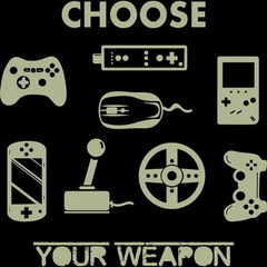 Camiseta Choose Your Weapon Controles Gamer - comprar online