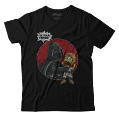 Camiseta Homer Simpsons Darth Vader e Luke 100% Algodão