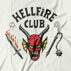 Camiseta Hell Fire Stranger Things Reglan 100% Algodão - comprar online