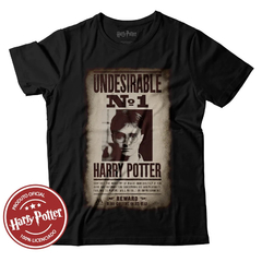 Camiseta Harry Potter Procurado Estampa Licenciada Produto Oficial