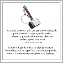 Chaveiro Martelo do Thor Mjolnir em Metal na internet