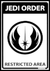 Placa jedi order star wars