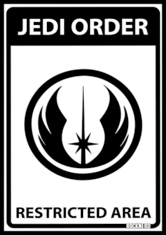 Placa jedi order star wars