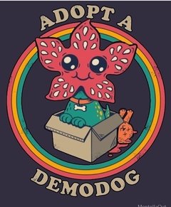 Placa Adote um Demodog! Stranger Things