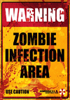 Placa zombie infection area - Umbrella - Resident Evil