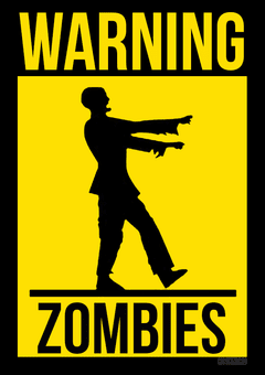 Placa zombies