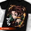 Camiseta Anime Tanjiro Demon Slayer 100% Algodão