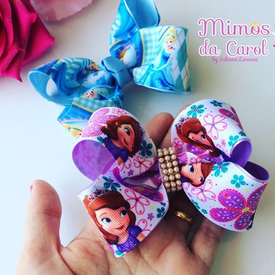 Laço De Cabelo Infantil Moana Bico De Pato - Tamanho M