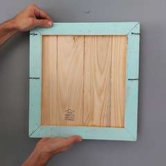 Cuadro para fotos ❤ en tablas de madera GRIS en internet