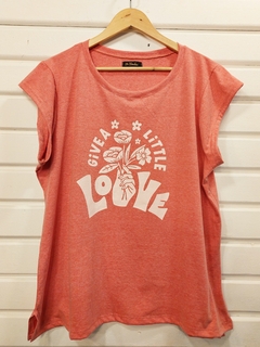Remeras de jersey con estampado Love - tienda online