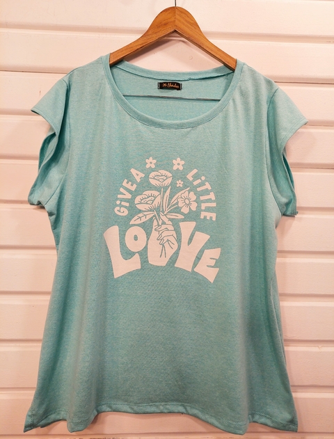 Remeras de jersey con estampado Love