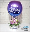 BDAY GLOBO DE LUJO MORADO