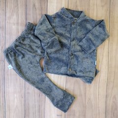 Campera & Babucha Plush Gris