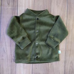 Campera & Babucha Plush Verde Militar - comprar online