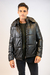 Campera Puffer Eco cuero con capucha desmontable - art 731703 - comprar online