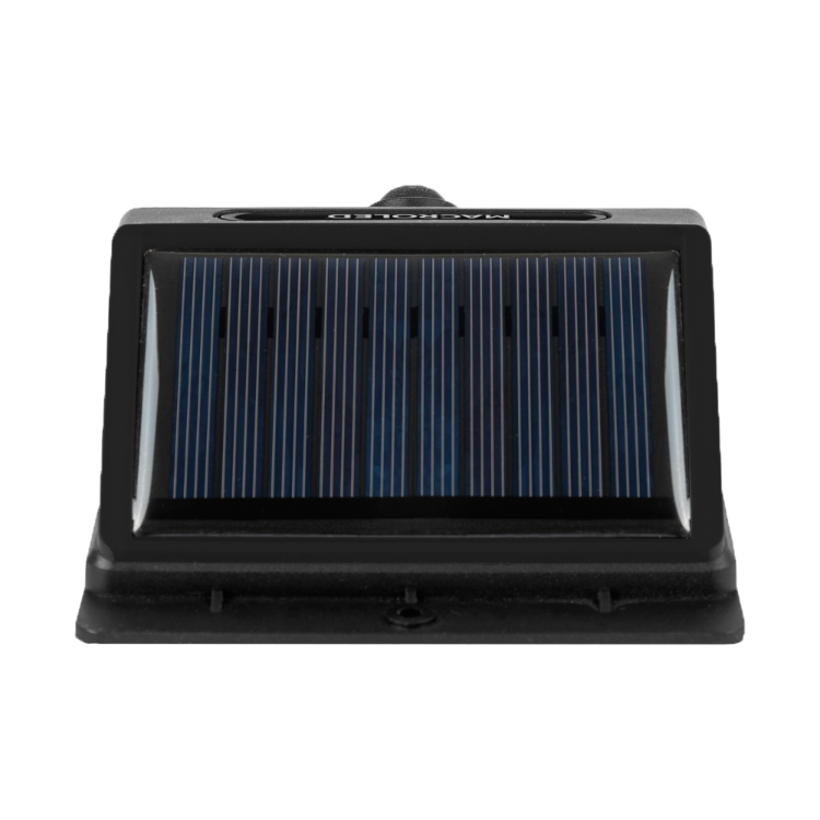 Aplique solar exterior negro de plástico, Nerena, 1W, 2700K LED, IP44