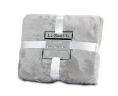 Frazada Flannel La Bastilla - Gris