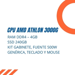CPU AMD Athlon 3000G + KIT - comprar online
