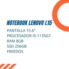 Notebook Lenovo L15 Intel Core I5 - comprar online