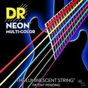 Encordado Dr Guitarra Electrica Neon Multicolor 010-046 010