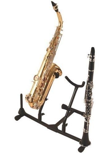 Soporte Para 2 Saxos Y 2 Flautas O Clarinetes De Piso Envios