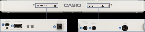 Casio Ct-s1we Teclado 61 Teclas Sensitivas Blanco