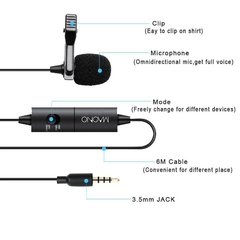 Microfono Corbatero Para Celular Pc Mixer Dslr Maono Au-100 en internet