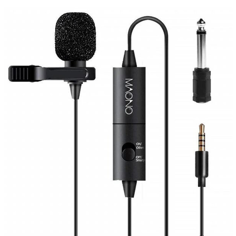 Microfono Corbatero Para Celular Pc Mixer Dslr Maono Au-100