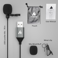 Microfono Corbatero Condenser Usb Accesorios Maono Au-ul10 - comprar online
