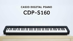 Piano Digital Electrico Casio Cdp-s 160 Bk 88 Teclas Pesada - Prodmusicales