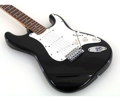 Guitarra Electrica Kansas L-g1-st Negra Cable Rosewood Envio en internet