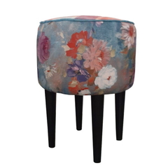 Puff Floral Veludo - comprar online