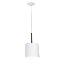 PENDENTE BILBOQUE M 20CM BRANCO/DOURADO NEWLINE 111BTBTDO