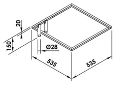 PLAFON FIT15 40,8W 3K 2 SPOT 53X53X15CM DOURADO NEWLINE ( 15012LED2 DODO) - Loja Luminar