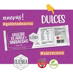 Galletas de Arroz y Sarraceno Dulces 48 gr - OLIENKA