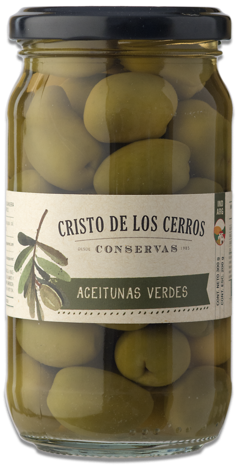 Aceituna verde Salmuera 350 gr - Cristo de los Cerros