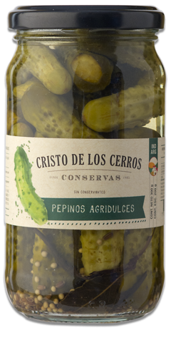 Pepinos Agridulces 310 gr - Cristo de los Cerros