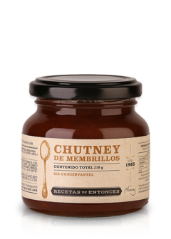 Chutney de Membrillo 210 gr - Recetas de entonces Gourmet