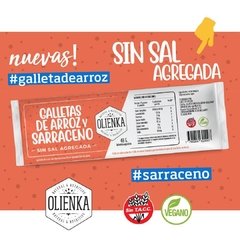 Galletas de Arroz y Sarraceno Sin SAL agregada 48 gr - OLIENKA