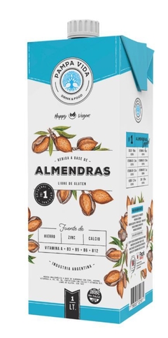 Leche de Almendras ORIGINAL 1 Litro - PAMPA VIDA