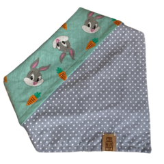 Bandana Pet Dupla Face com Botão de Pressão para o Fechamento Estampa Páscoa Pernalonga - comprar online