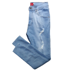 Jeans Chupin Elastizado Con Roturas en internet