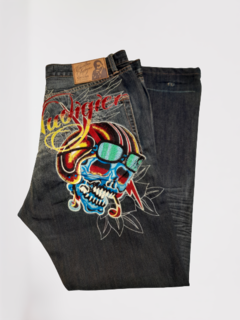 Pantalon Jeans Ancho Importado Bordado Vintage - tienda online