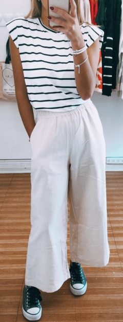 pantalon lino culotte