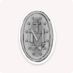 Stickers Medalla Milagrosa en internet