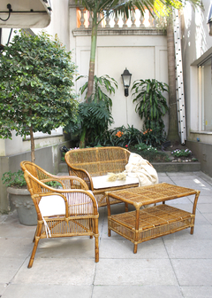 Sillón de 2 cuerpos para living en caña y rattan! - tienda online